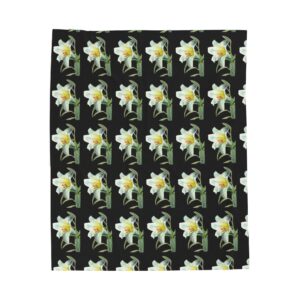 Cozy Floral Velveteen Plush Blanket