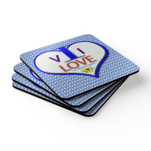 V.I. drink coasters