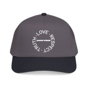 Baseball Cap — 'Truth • Love • Respect' Circle Logo Mid-Profile Hat