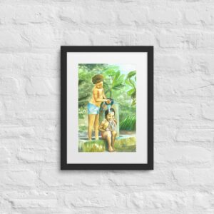 D Stand Pipe (Framed and matted poster)