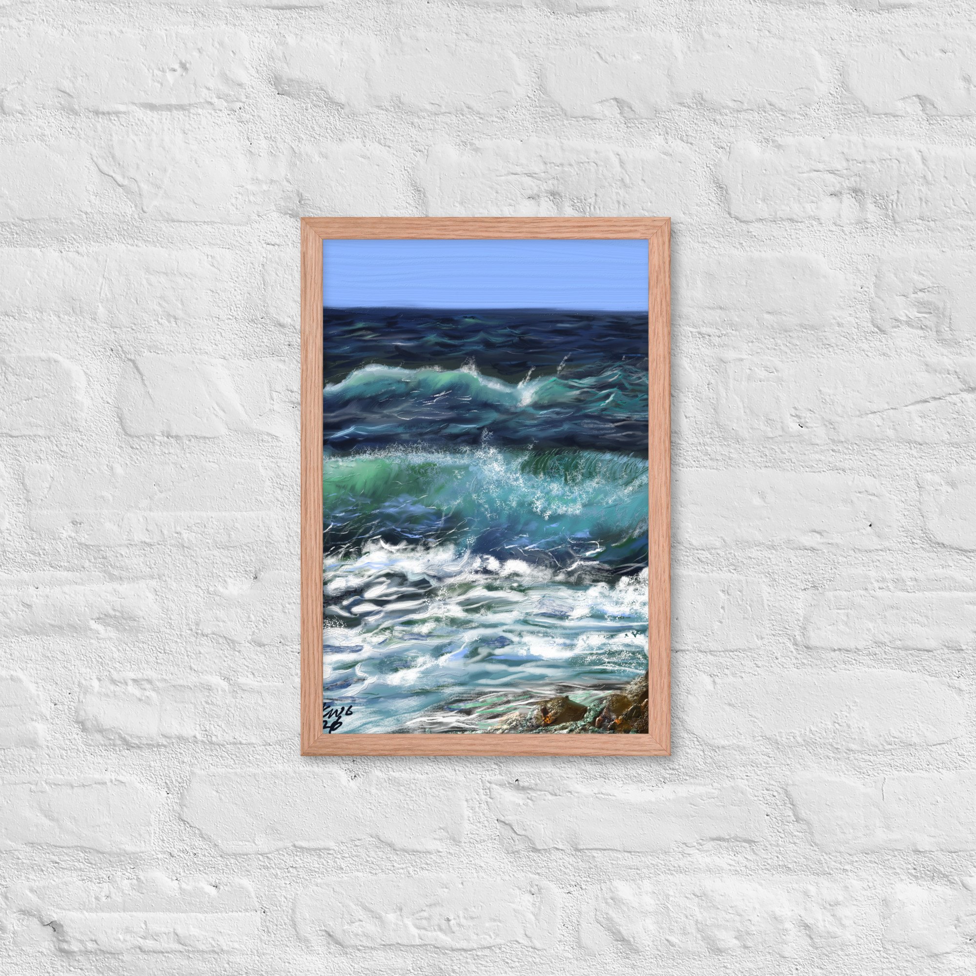 Ocean Rage Framed poster